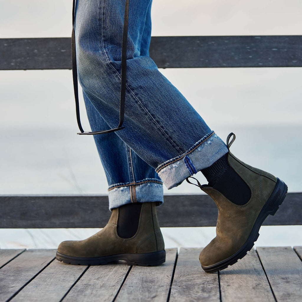 Blundstone 2442 | Botines de NobuckVerde | Unisex