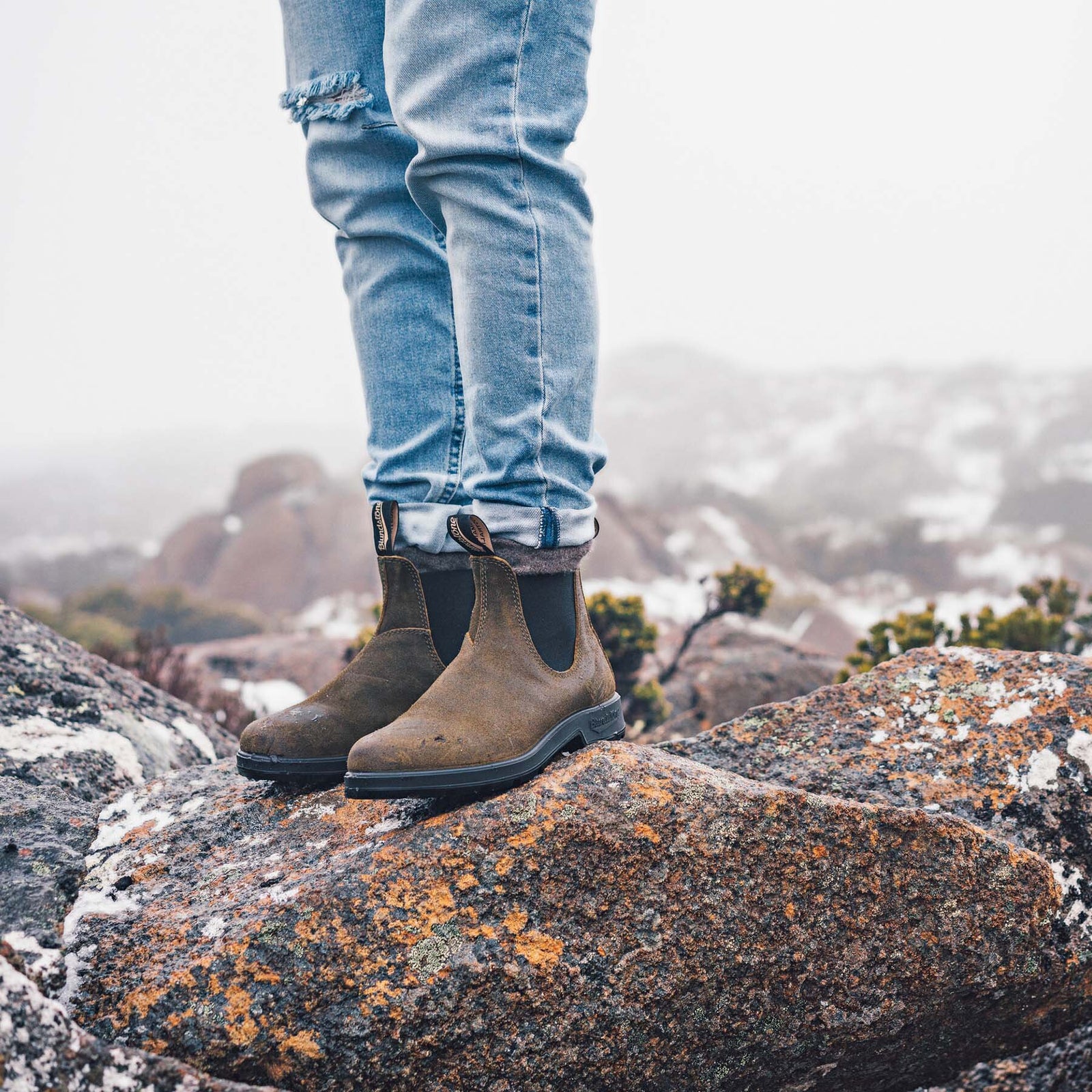 Blundstone 1615 Verde Boots de Ante Unisex