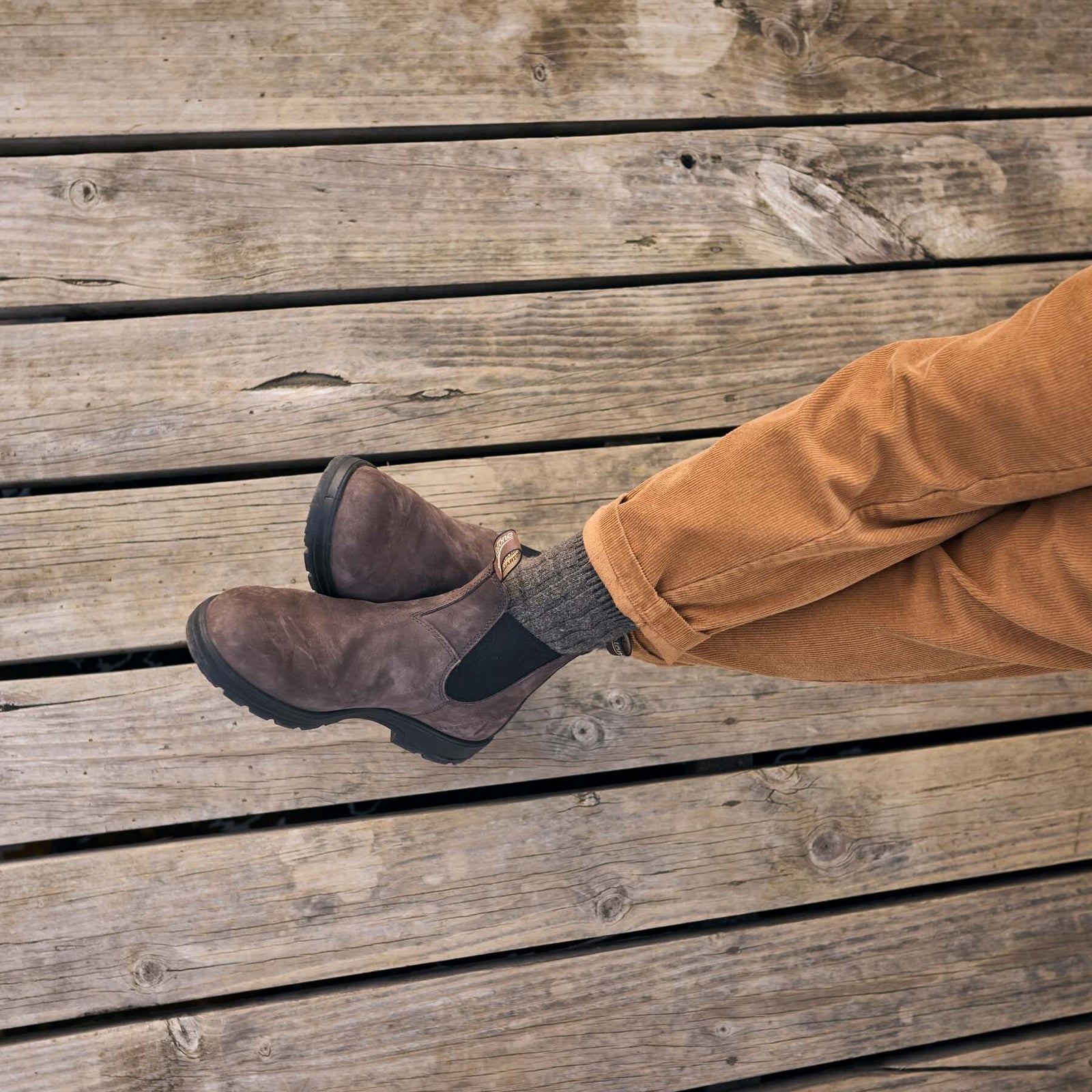 靴 Blundstone Size 6 Brown - Good Condition Blundstone 2345 Marrón | Botines de Nobuck | Unisex